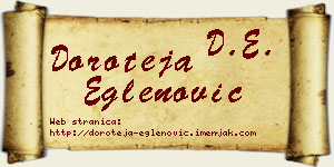 Doroteja Eglenović vizit kartica